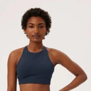 Girlfriend Collective - Topanga Halter Midnight Top